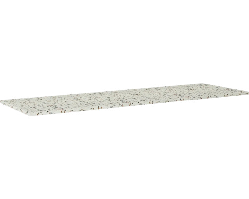 Deska pod umyvadlo bez výřezu Jungborn terrazzo river 1610 x 460 x 20 mm