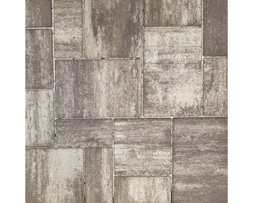 Zámková dlažba betonová Citytop Elegant Kombi 6 cm hnědý mix