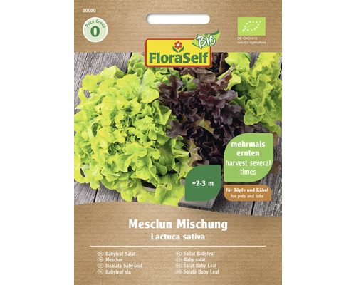 Salát Baby leaf BIO Mesclun mix FloraSelf Bio