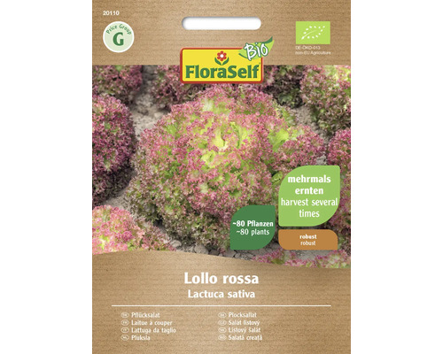 Salát listový BIO FloraSelf Bio Lollo rossa