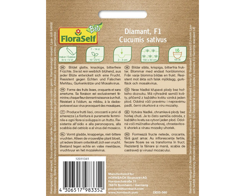 Semena okurky Diamant F1 druhu Cucumis sativus