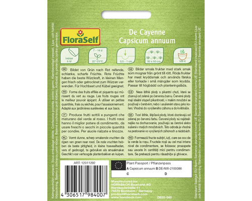 Kajenský pepř druhu Capsicum annuum nese štíhlé plody s pikantní chutí, které se zbarvují od zelené po červenou barvu.