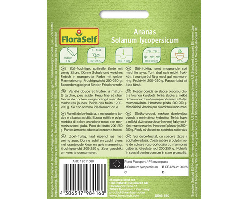 Balení semen Ananas Solanum lycopersicum