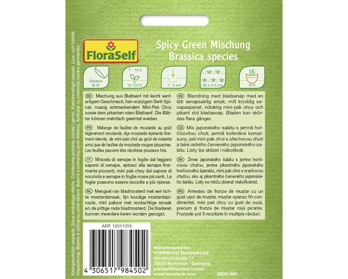 FloraSelf Spicy Green Směs Brassica species