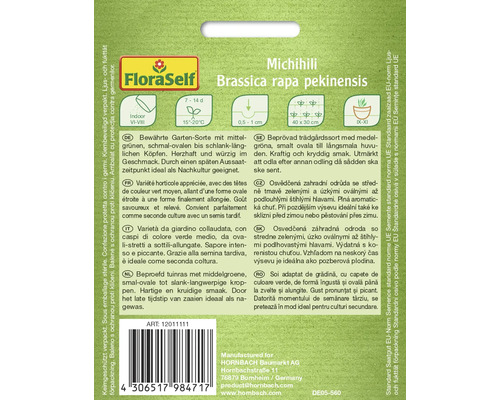 Balení semen Michihili Brassica rapa pekinensis od FloraSelf