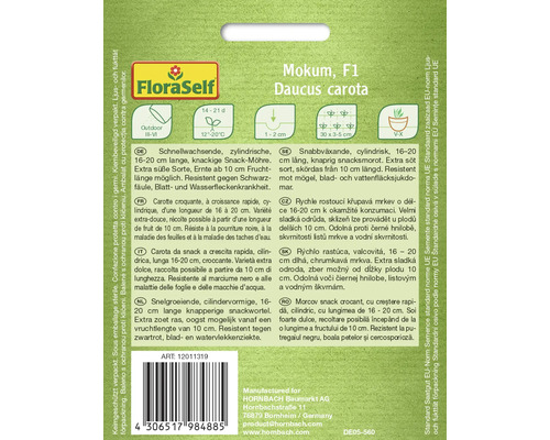 Balení semen Mokum F1 Daucus carota