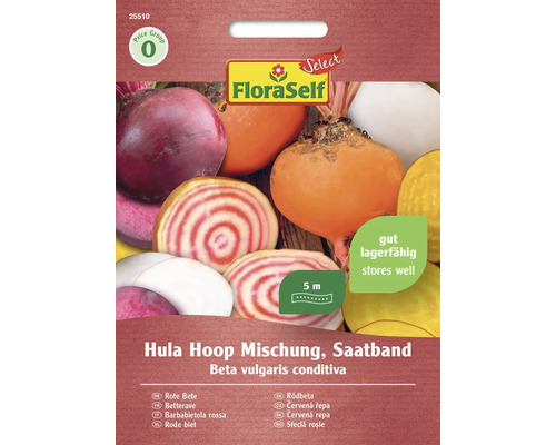 Řepa červená Hula Hoop mix FloraSelf Select výsevný pás