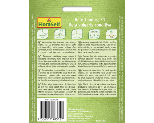 Sáček se semeny červené řepy Taunus F1