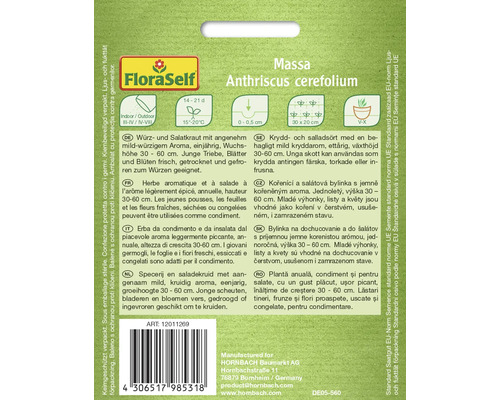 Balení semen zahradní řeřichy