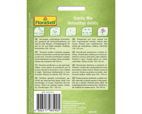Balení semen Helianthus debilis značky FloraSelf