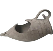 Květináč keramický AMPHORA 18 x 22 x 38 cm šedý