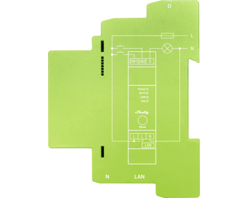 Schéma zapojení pro chytrá domácí zařízení Shelly