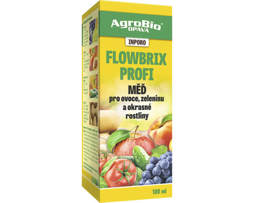 Měď pro ovoce, zeleninu a okrasné rostliny AgroBio INPORO Flowbrix Profi 100 ml