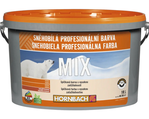 HORNBACH MIX Sněhobílá profesionální barva BK 10 l báze A-0