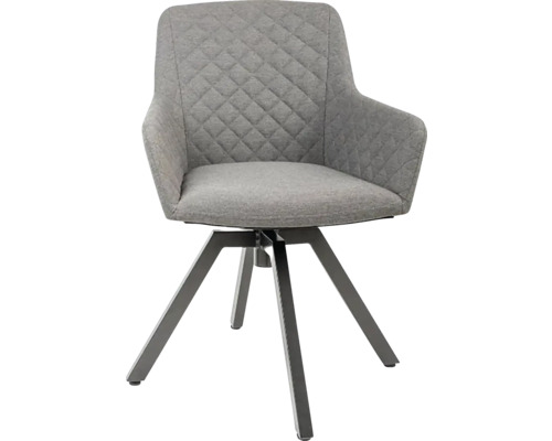 Otočná židle s područkami a textilním potahem