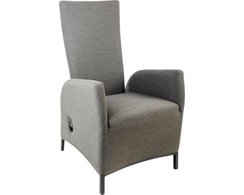 Šedé křeslo s vysokým opěradlem