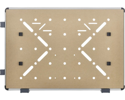 Rozšíření pracovní desky s otvory a štěrbinami