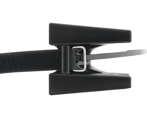 Upevnění kabelové pásky s kovovou sponou