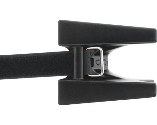 Černý plastový lodní blatník s kovovou sponou