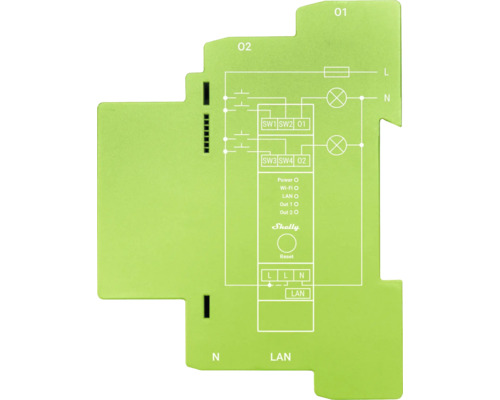 Schéma zapojení zařízení Shelly Smart Home