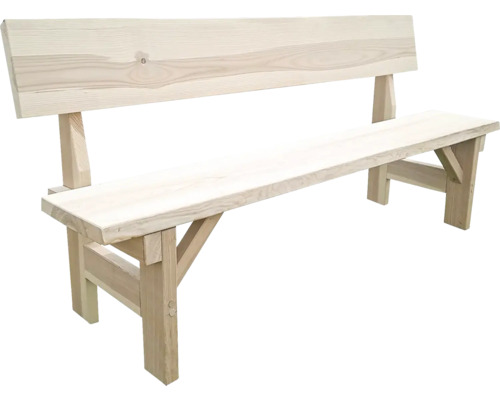 Zahradní lavice dřevěná JASAN 150 x 40 x 85 cm přírodní
