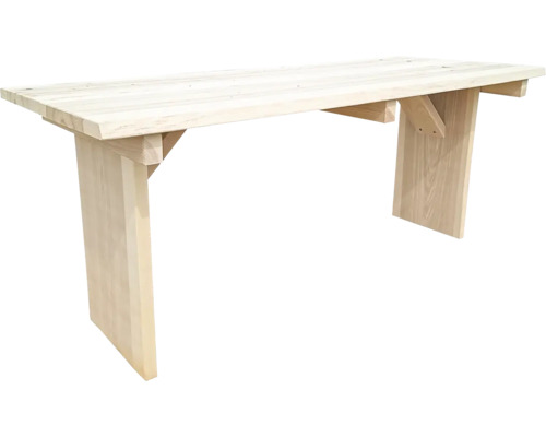 Zahradní stůl dřevěný JASAN 120 x 75 x 75 cm přírodní