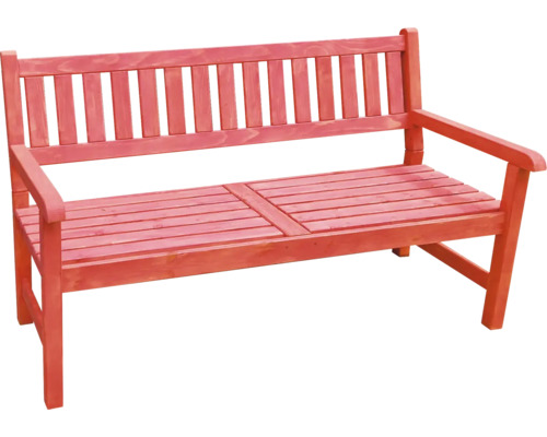 Zahradní lavice dřevěná RADOST 120 x 53 x 92 cm červená