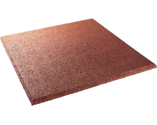 Gumová dlaždice ochranná tlumící pád Terralastic 50 x 50 x 2,5 cm červenohnědá