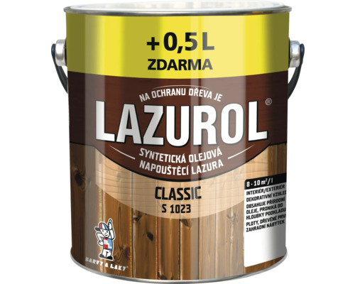 Lazura na dřevo Lazurol Classic S1023 022 palisandr 2,5 l