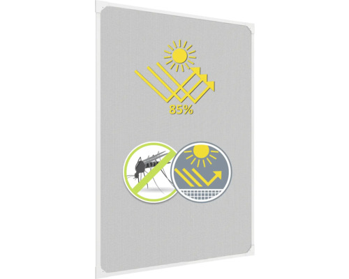 Symbol pro 85 procent sluneční ochrany a ochranu proti hmyzu