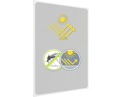 Symbol pro 85 procent ochranu proti slunci, ochranu proti hmyzu a ochranu proti oslnění