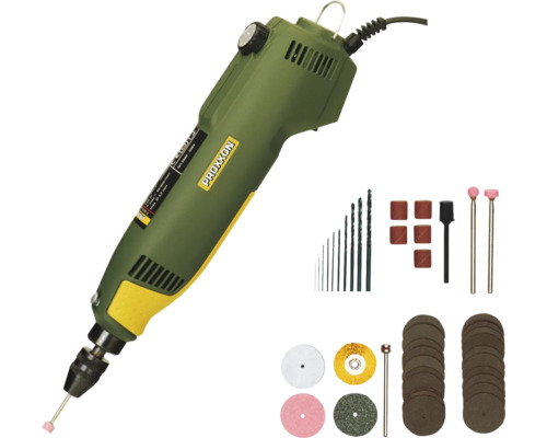 Jemná vrtačko-bruska Proxxon s příslušenstvím