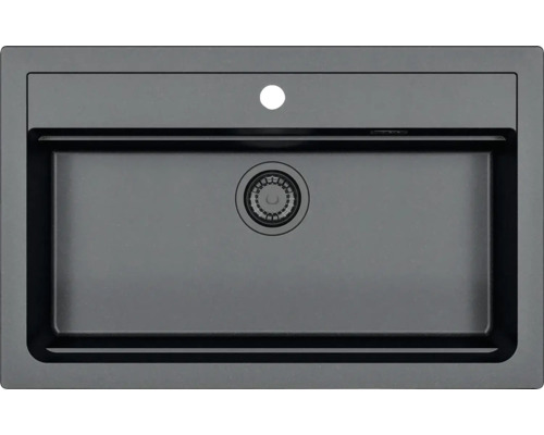 Ocelový dřez s odtokovou soupravou