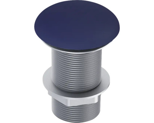 Výpusť Jungborn CLICK CLACK pro umyvadlo bez přepadu 1 1/4" navy modrá 169450 Odtoková souprava s barevným krytem