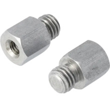 Dva kovové distanční sloupky se závitem