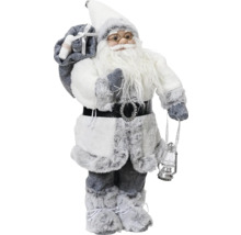 Dekorativní figurka Santa Clause s dárkem a lucernou