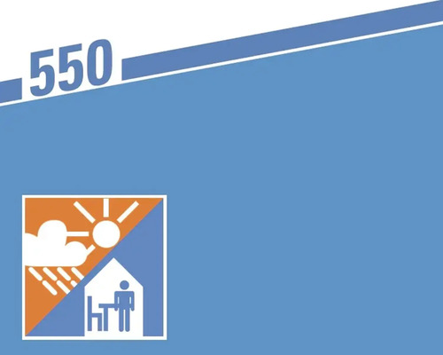 Symbol odolnosti proti povětrnostním vlivům a vhodnosti pro vnitřní použití