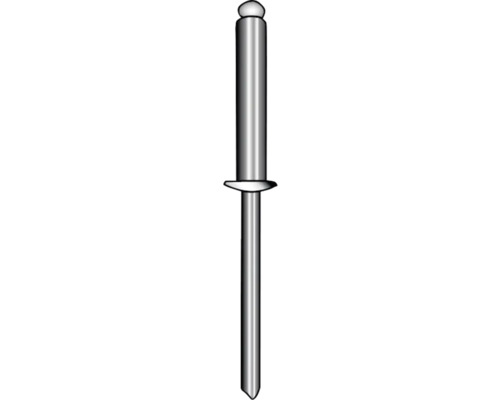 Trhací nýt 6,4x18 mm nerez ocel A4, 50 ks