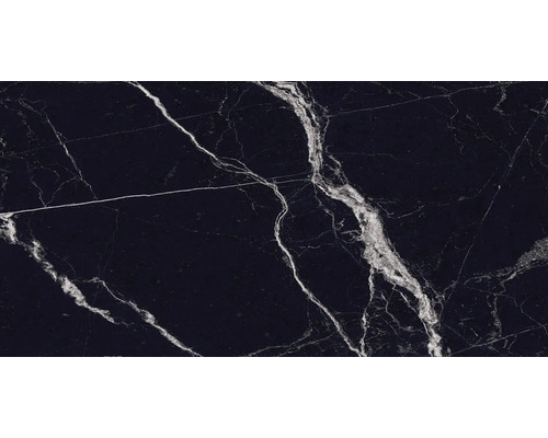 Černá dlaždice s mramorováním