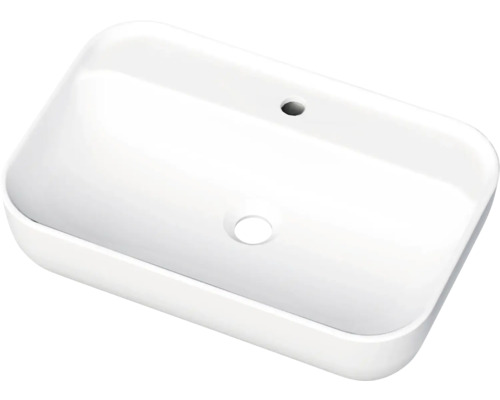 Umyvadlo na desku FELIS 2 sanitární keramika bílá 600 x 400 x 135 mm 008390 Obdélníkové umyvadlo na desku z keramiky