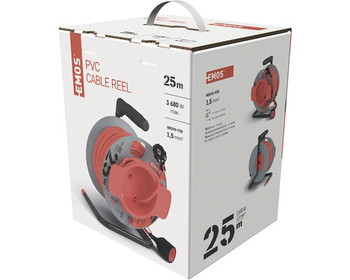 Balení kabelového bubnu Emos PVC 25 metrů