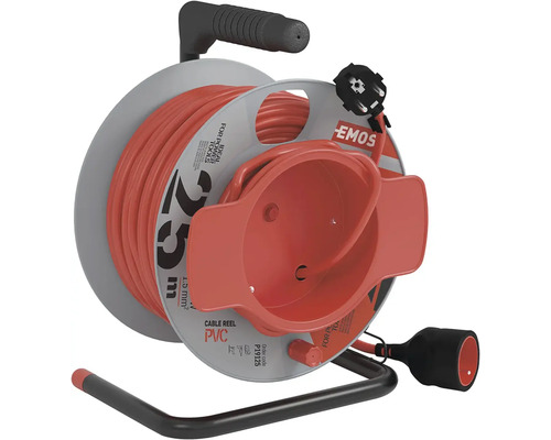 Prodlužovací kabelový buben s kabelem a zástrčkou