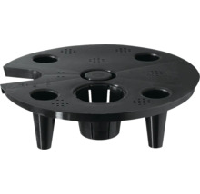 Plastový stojan na květiny s několika otvory do zahrady