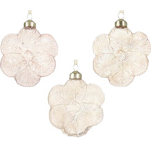 Tři květinové ozdoby k zavěšení