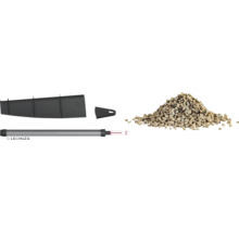 Vnitřní vložka truhlíku, ukazatel hladiny vody a rostlinný granulát