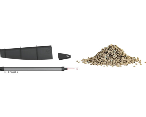 Vnitřní vložka truhlíku, ukazatel hladiny vody a rostlinný granulát