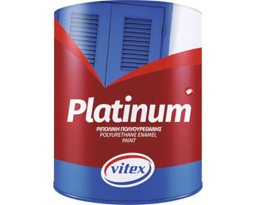 E mail s vysokou UV odolností Vitex Platinum, bílá, matná, 0,75l Platinum polyuretanový smaltovaný lak od společnosti Vitex v plechovce