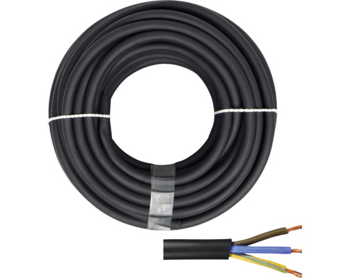 Gumový silový kabel H05 RR-F 3G1,5 mm², délka 20 m, černá