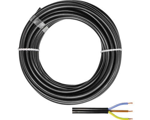 Silový kabel H03 VV-F 3G0,75 mm² 10 m černá