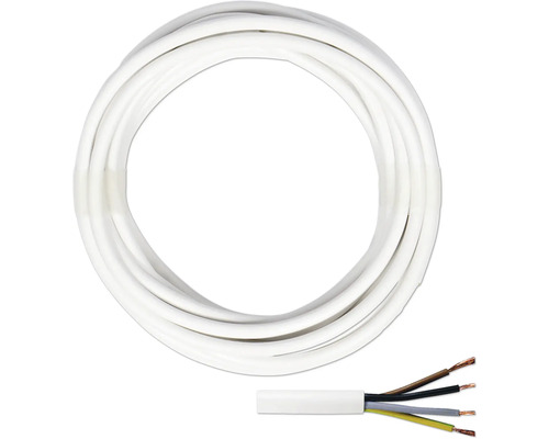 Silový kabel H03 VV-F 4G0,75 mm² 10 m bílá